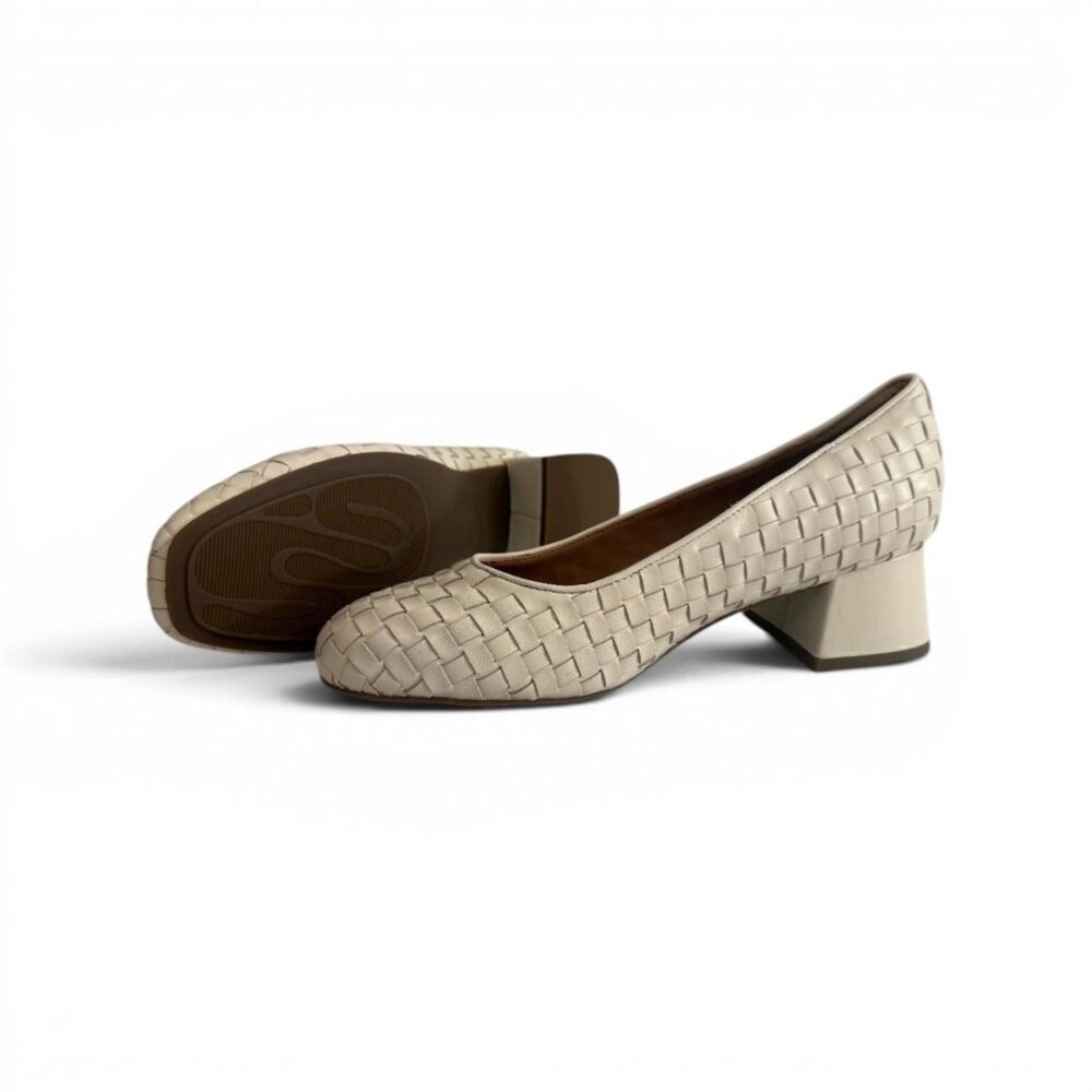 GENTLE SOULS by Kenneth Cole - Lancine Stone Leather Woven Heel, NWT! Size 10